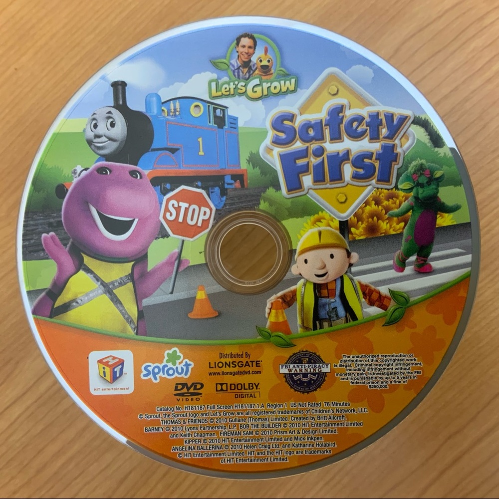 DVD Kids Let's Grow Safety First